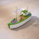 A toy boat